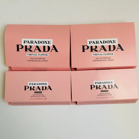 4 Women Prada Perfume Sample Bundle - Prada Paradoxe Virtual Flower EDP & EDPI - Picture 1 of 2